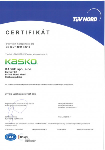 Certifikát pro systém managementu