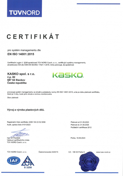 Certifikát pro systém managementu