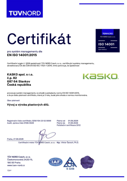 Certifikát pro systém managementu